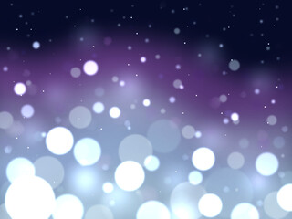 Obraz premium キラキラ輝くピンボケライトとオーロラのようなグラデーションの背景