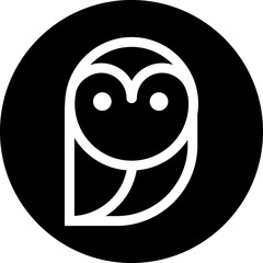 Owl bird circle sign