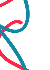 Red Teal Ochre Lines Abstracts Background