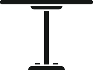 Round table icon simple vector. Interior room. Furniture home