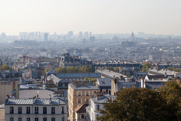 Fototapeta na wymiar Cityscape of Paris in morning