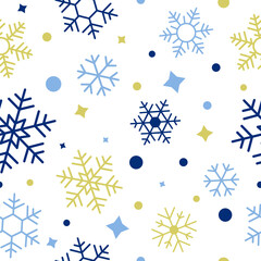 snowflake seamless pattern design perfect for gift wrap and etc. pattern for gift. snow pattern. cute pattern. white theme pattern. winter seasone. New year.