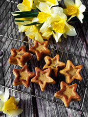 star-shaped cookies seen from above