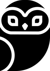 Owl bird  glyph