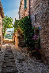 Spello. Ancient atmosphere in the medieval village