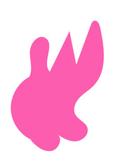Abstract Blob Pink Shapes
