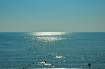 sunrays in the sea