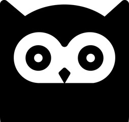 Obraz premium Owl glyph symbol