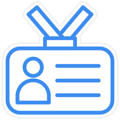 Student Card Icon Style