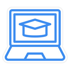Online Learning Icon Style