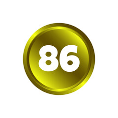 Fototapeta premium Numeric icon vector design templates