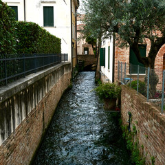 Passeggiando ed ammirando la città di Treviso - Italia