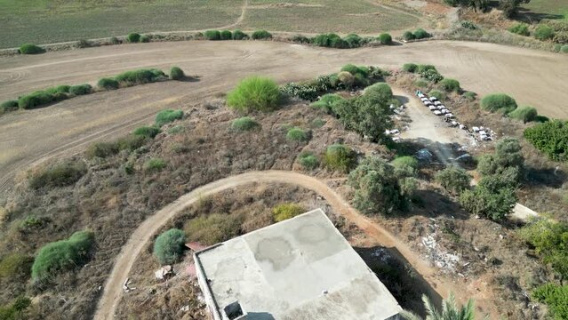 Drone 4K videos of Tel Shalaf &ndash; Tell esh Shallaf Historical site on the southern outskirts of the city of Rehovot