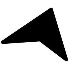 Black Click icon vector isolated transparent  background. Sign Mouse pointer, Arrow illustration for Website design and mobile app development . PNG file.