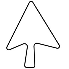 Click icon vector isolated transparent  background. Sign Mouse pointer, Arrow illustration for Website design and mobile app development . PNG file.