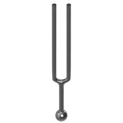 3d rendering illustration of a diapason tuning fork