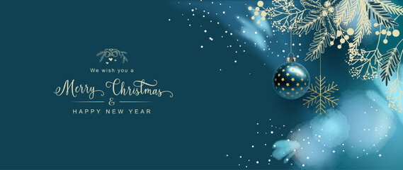 Christmas and New Year Banner - 542911474