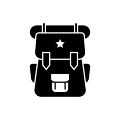 Hiking camp icon vector design templates