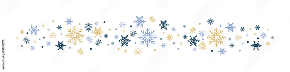 Canvas Prints snow with snowflakes. snowflakes. white winter background with snowflakes border. christmas backgrou