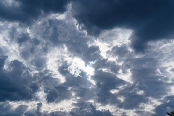 dark overcast sky. the beauty and power of nature. 