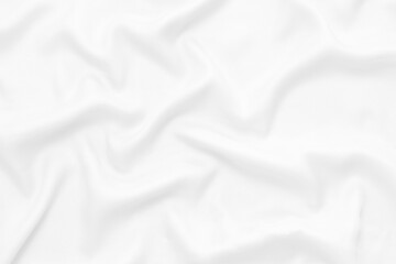 white cloth background soft wrinkled fabric patrem and surface.