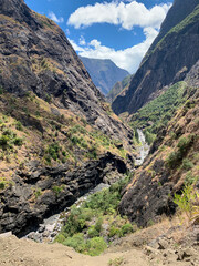 Rivière des galets, île de la Réunion