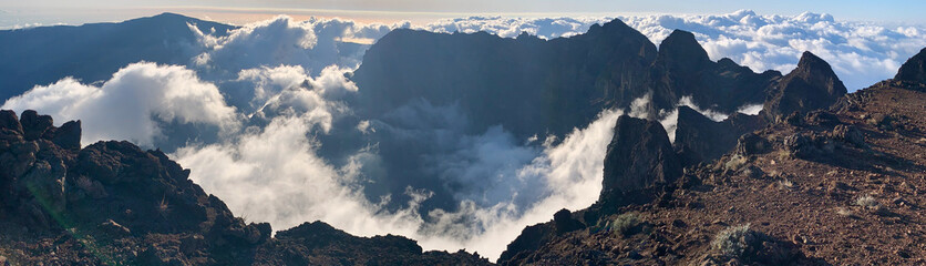 Sommet du Piton des neiges sur l'île de la Réunion