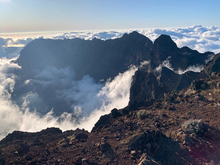 Sommet du Piton des neiges sur l'île de la Réunion