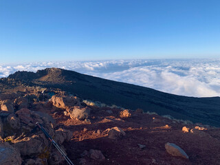 Sommet du Piton des neiges sur l'île de la Réunion