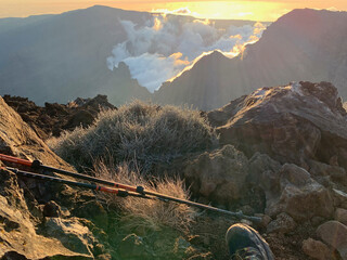 Sommet du Piton des neiges sur l'île de la Réunion