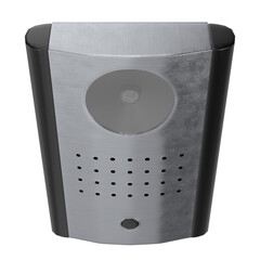 Obraz premium 3d rendering illustration of a doorbell with a camera