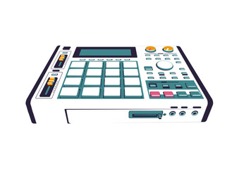 Beat machine vector illustration