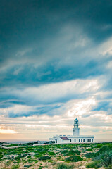 Cavalleria Lighthouse in Menorca, Spain.