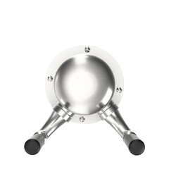 Fototapeta premium 3d rendering illustration of a double beer tap