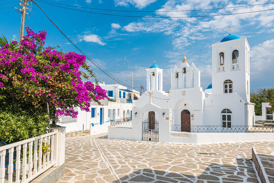 Marmara village in Paros, Greece.