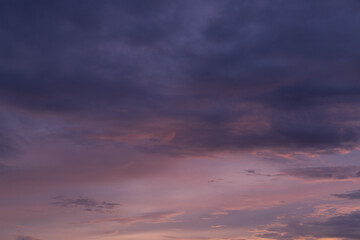 Cloudy pattern on sunrise sky.
