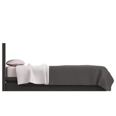 3d rendering illustration of a double bed