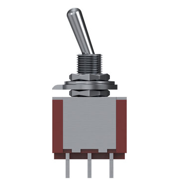 3d rendering illustration of a double pole double throw switch