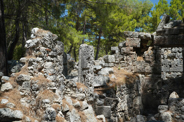 Phaselis Ancient City in Kemer, Antalya, Turkiye