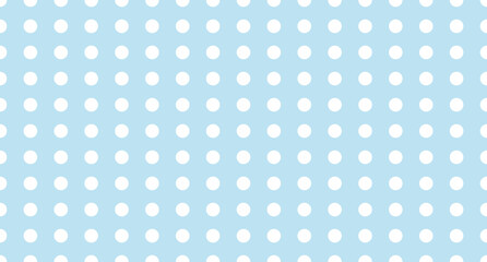 Seamless polka dot pattern. Vector repeating texture. Polka dot with color pastel background. Blue polka dot pattern. Blue polka wrapping texture. Vector illustration