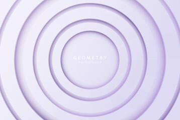Futuristic circle background in neomorphism style. Geometric round empty pattern. Abstract circular modern wallpaper design.