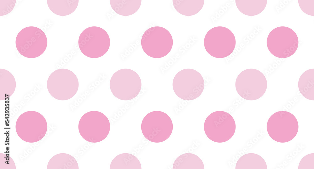 Poster seamless polka dot pattern. vector repeating texture. polka dot with color pastel background. pink p