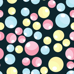 Seamless pattern round lollipops in cartoon style. Pattern for textiles, kitchen design and towels and aprons, children's fabrics and wraps.