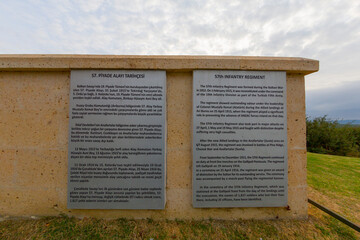 Turkish 57th regiment cemetery of Battle of Gallipoli (Canakkale Savasi),Canakkale (Dardanelles),...