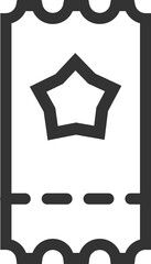 Ticket linear icon