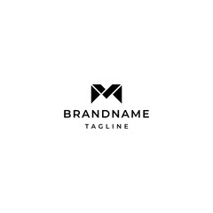 Naklejka premium Letter m logo design template