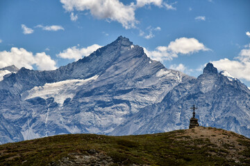 La Grivola, a splendid peak seen from Vetan