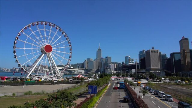 street view of hong kong central (time lapse) 
