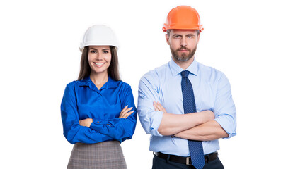 businesspeople or architect business colleagues isolated on white. business architect colleagues