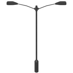 3d rendering illustration of a double street light